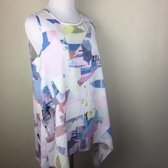 Vince Camuto orchid crush cosmic pale tunic - Picture 4 of 8